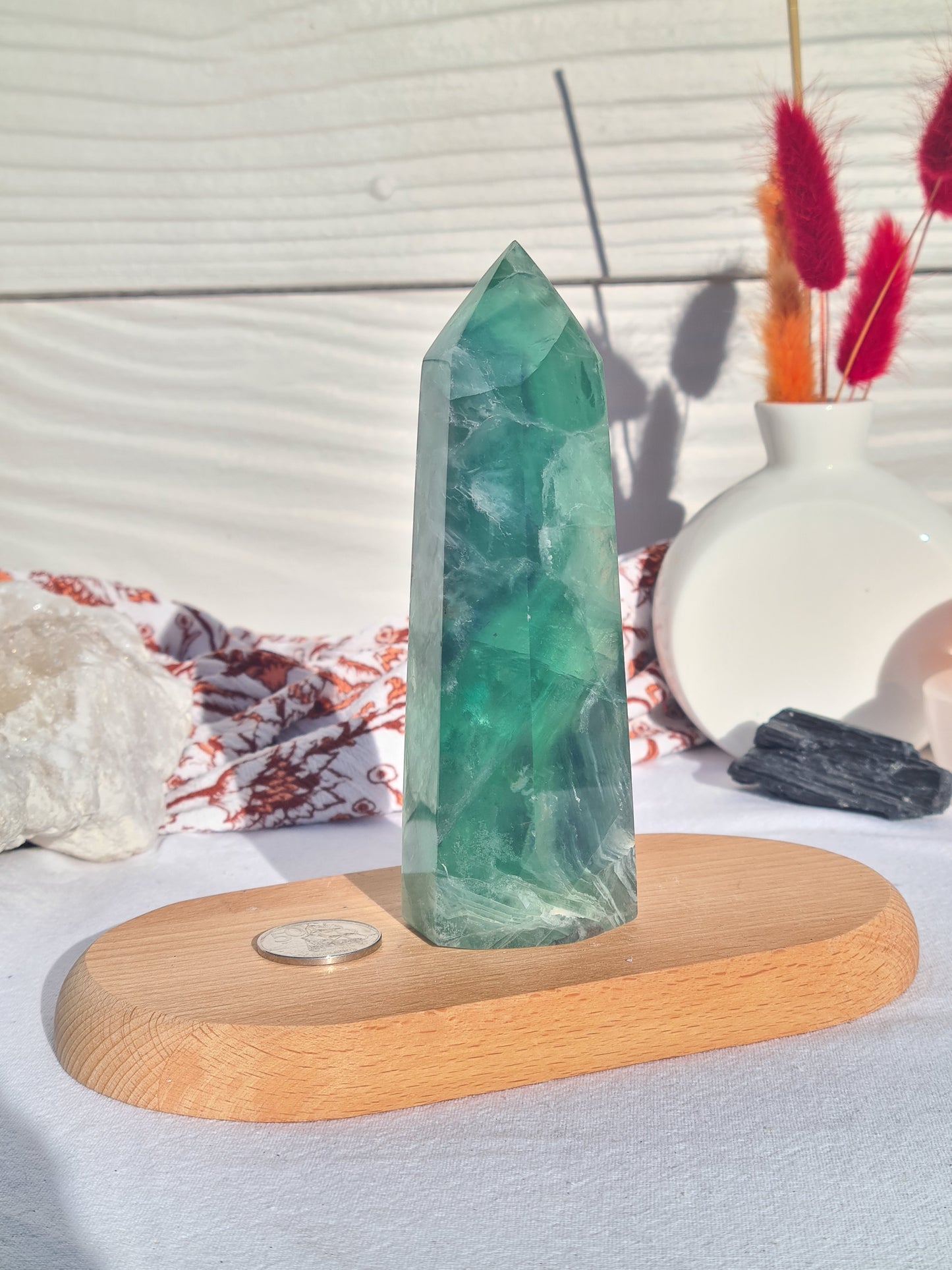 Green Fluorite Tower