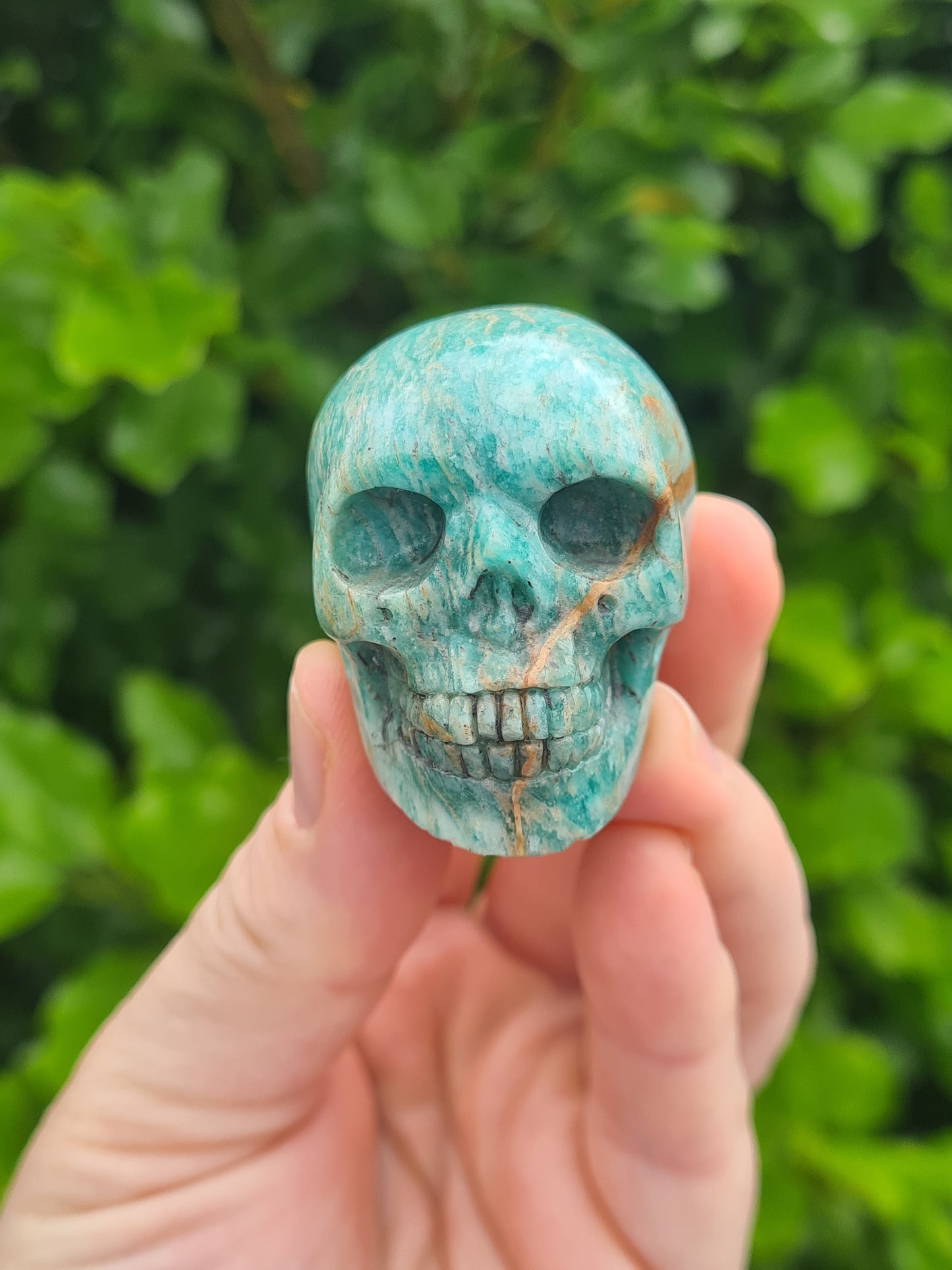 Amazonite Skull