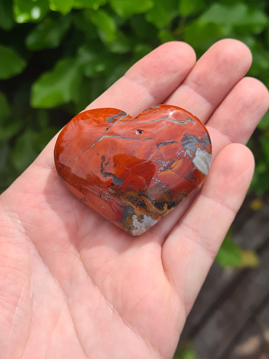 Red Jasper Heart