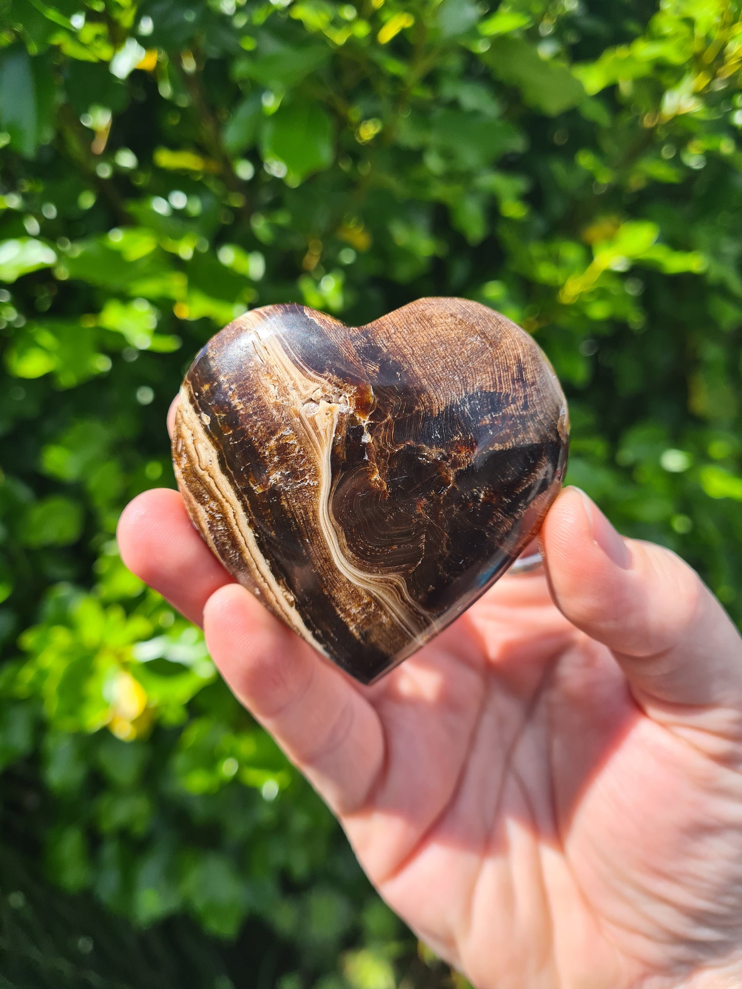 Chocolate Calcite Heart #3