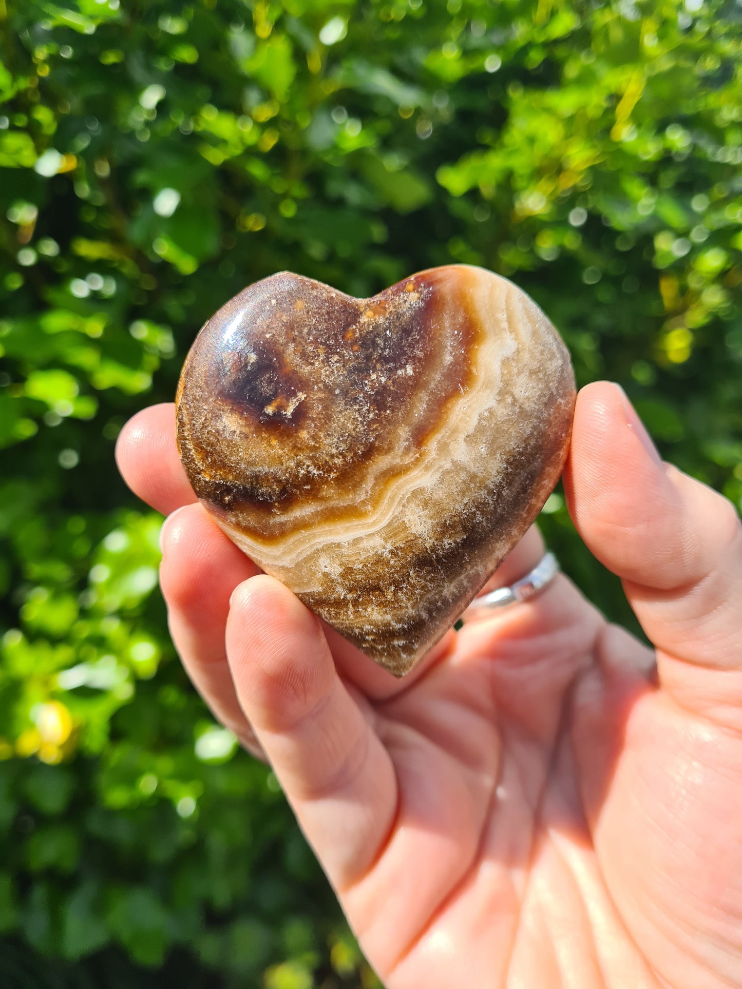 Chocolate Calcite Heart #6