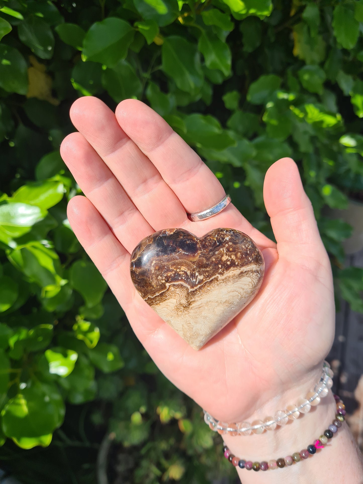 Chocolate Calcite Heart #5