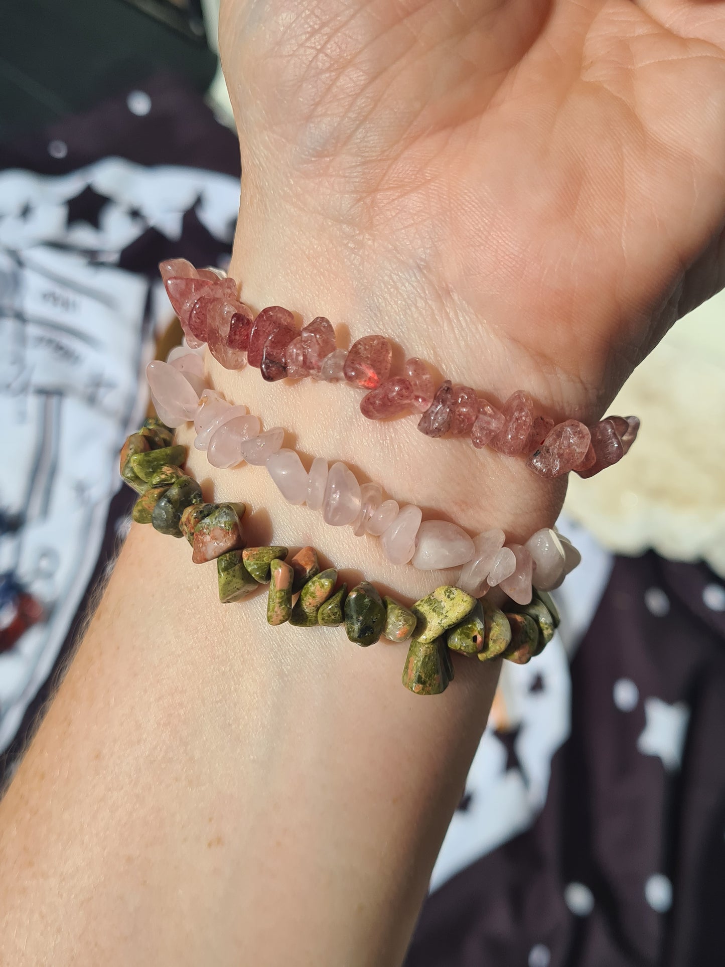 Crystal Chip Bracelets