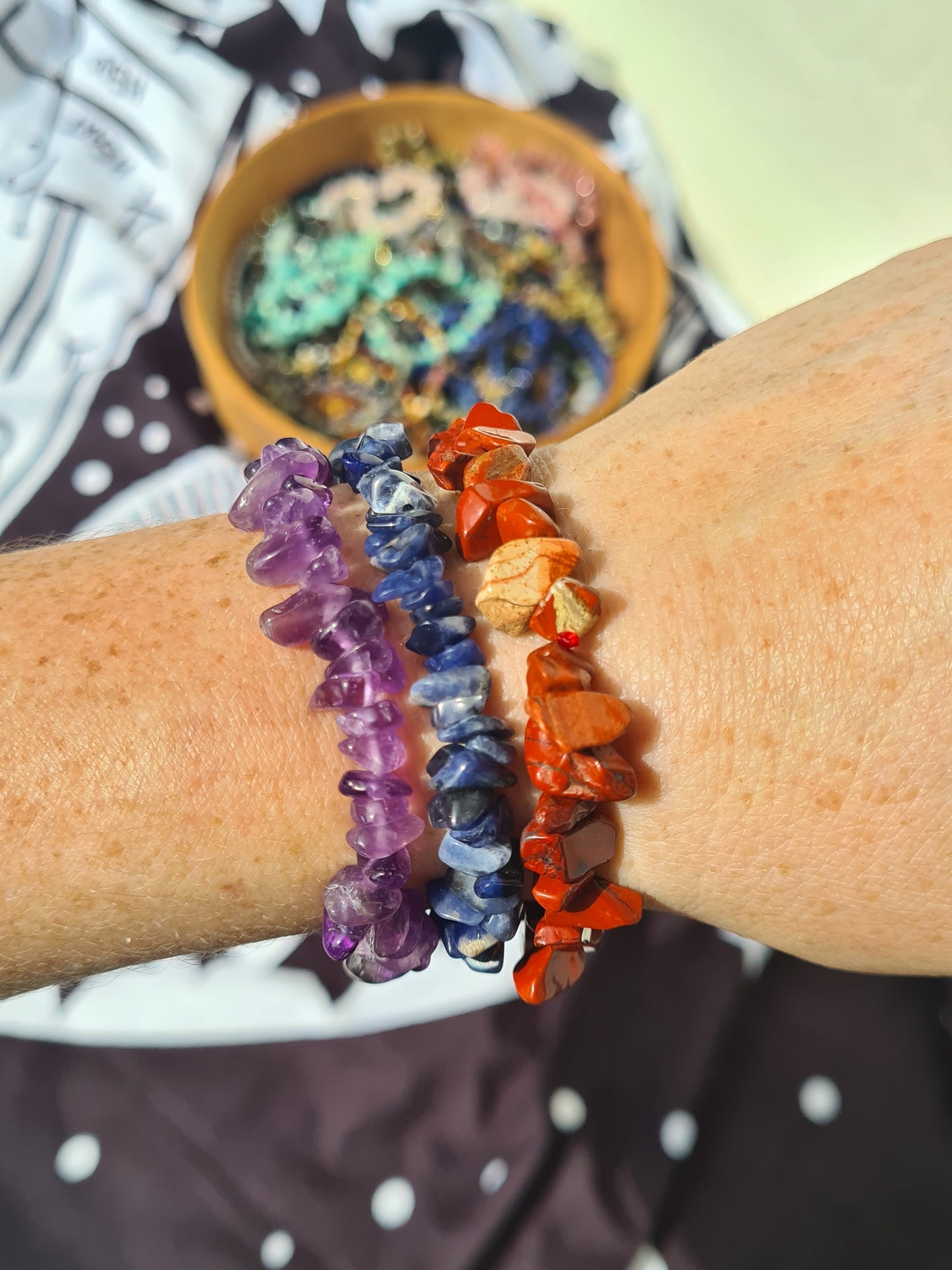 Crystal Chip Bracelets